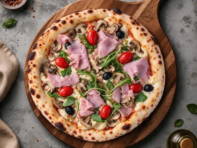 La Calia, notre pizza signature à la crème de truffe